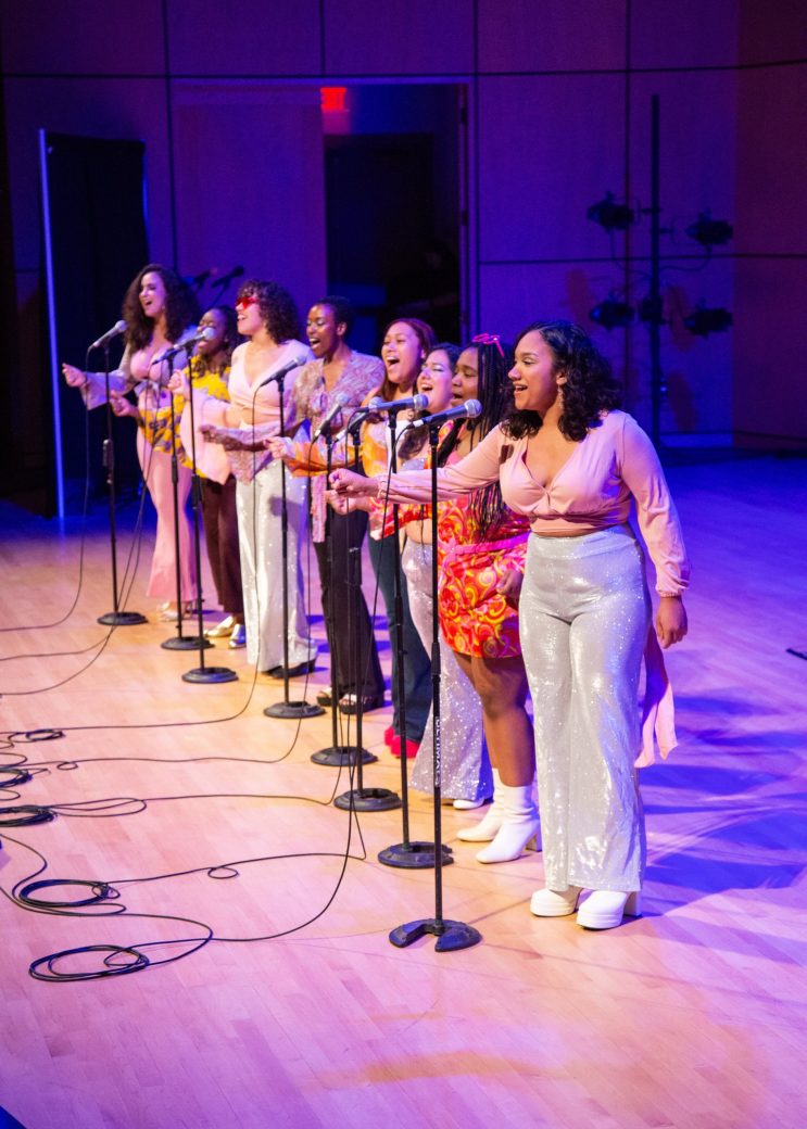 womens singing at kickoff 2023