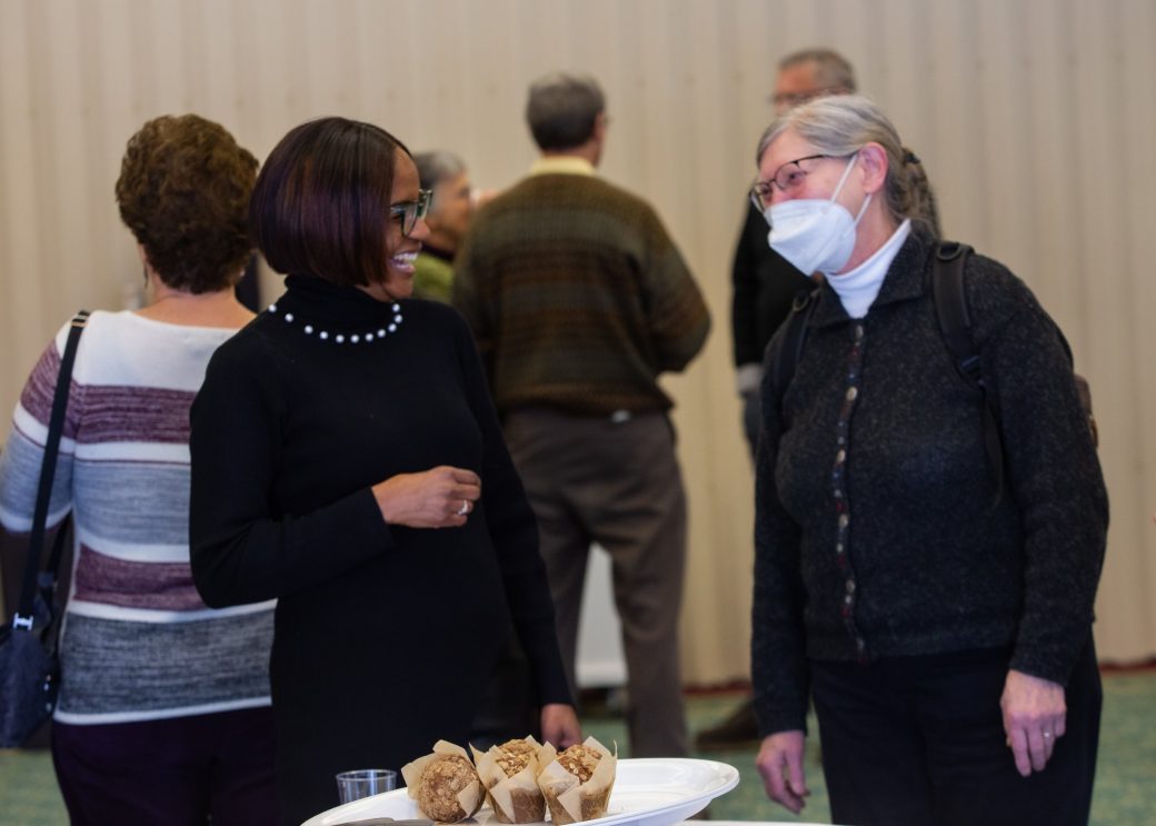 Two women talking at King Celebration 2024