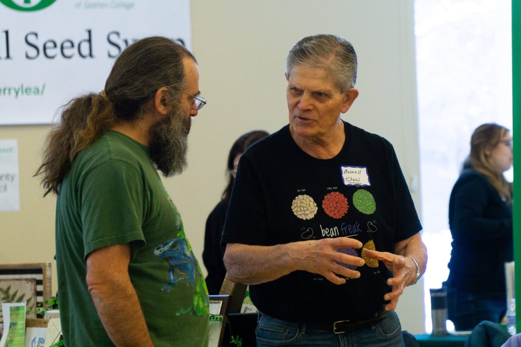 People talking at Michiana Regional Seed Swap 2024