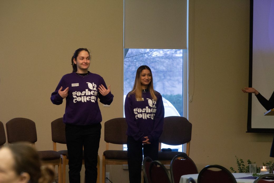 Woman doing a presentation at Celebrate Scholars