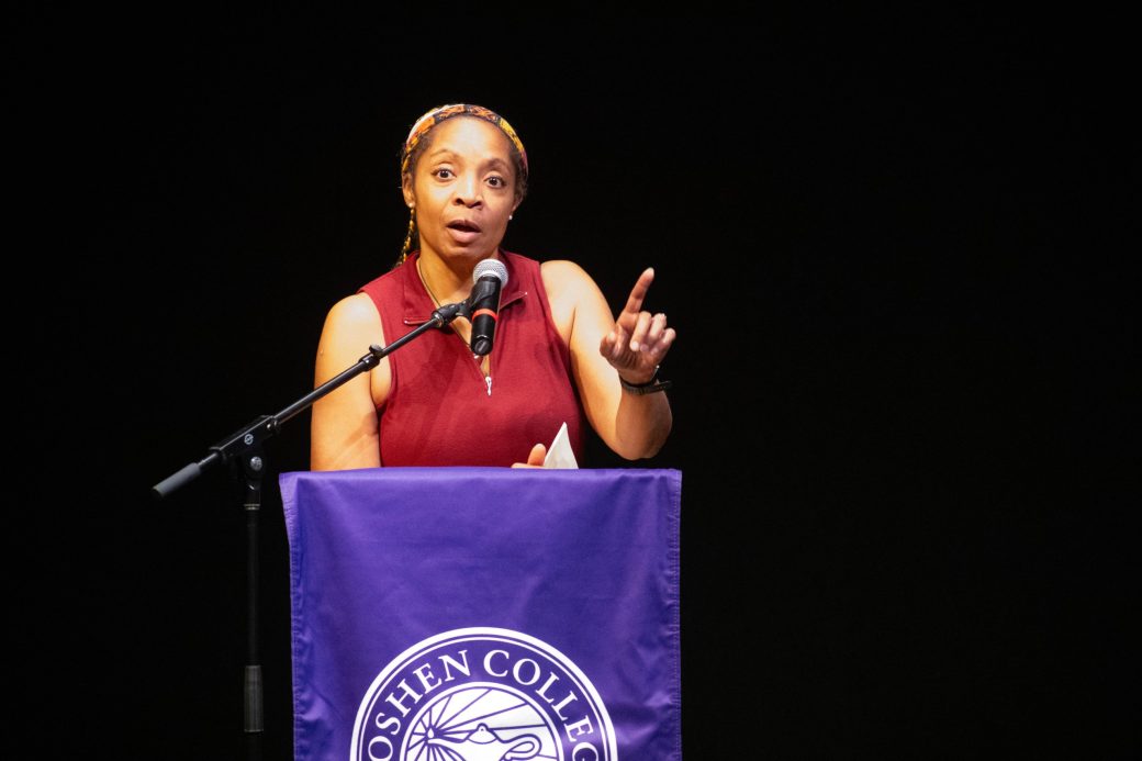 Woman doing a speech at King Celebration 2024