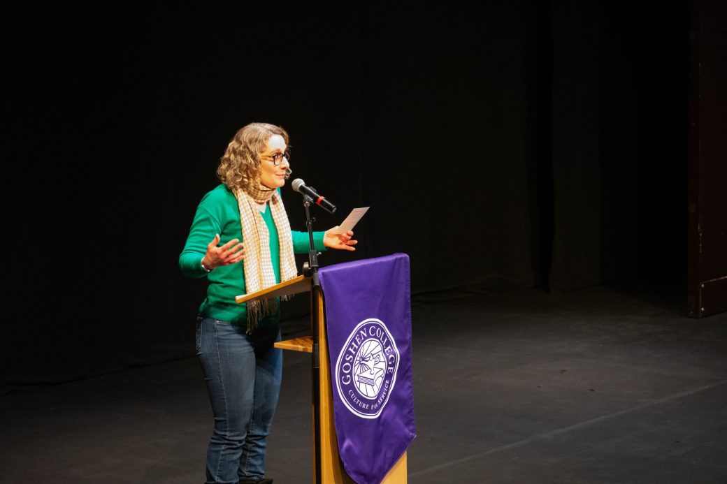 Woman doing a speech at King Celebration 2024