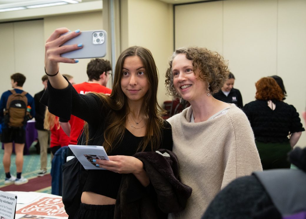Women doing a photo