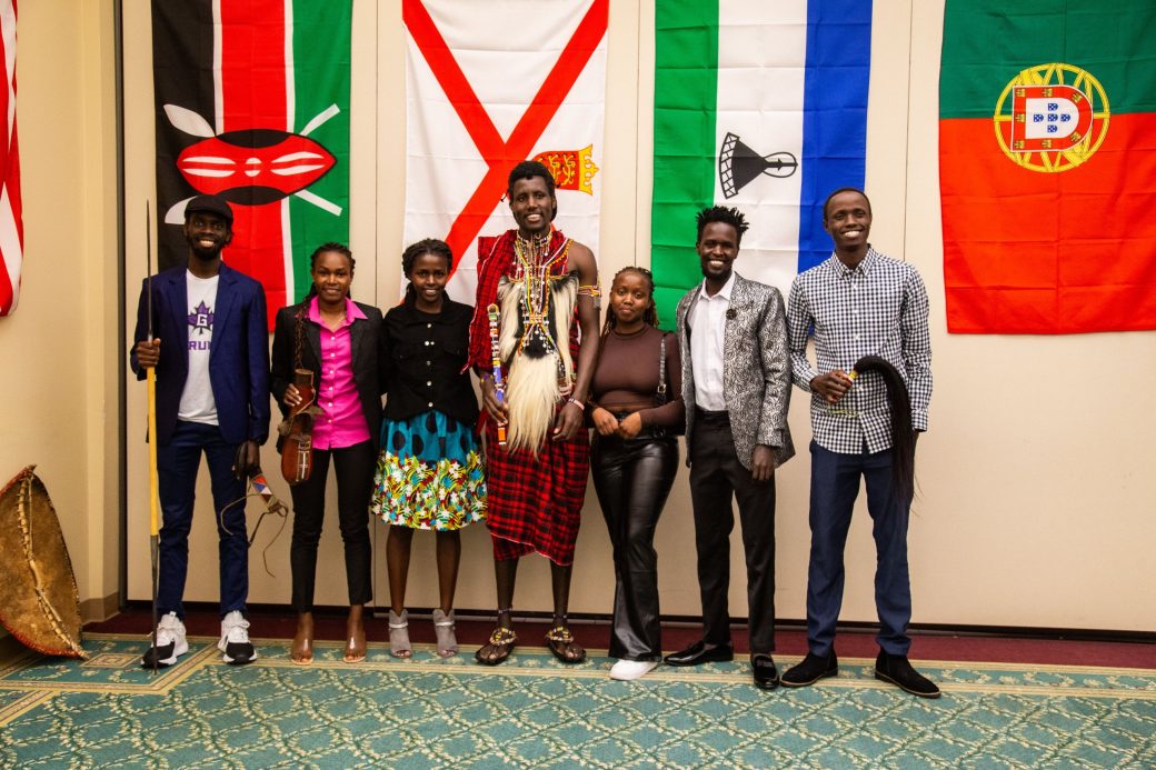 People smiling to the camera