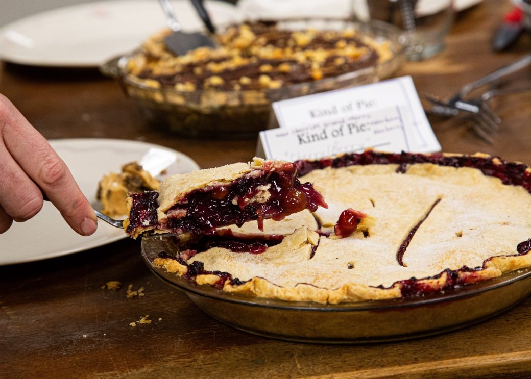 American pie in a table