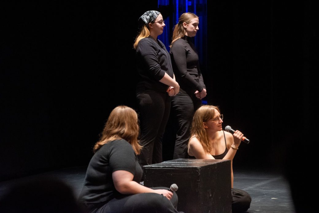 Music choir doing a performance