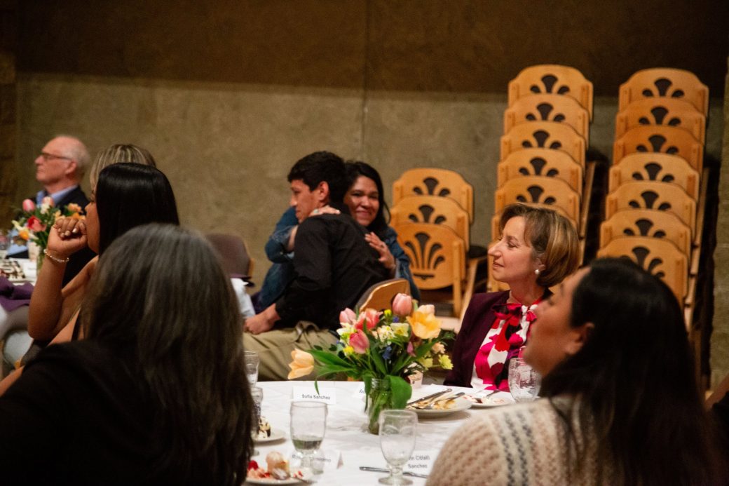 People seated at President's Graduating Leaders Awards 2024