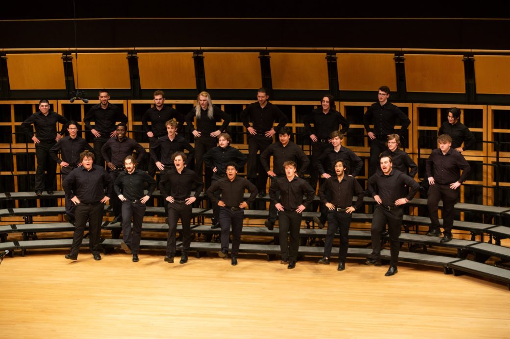 Music choir singing at low voice festival 2024