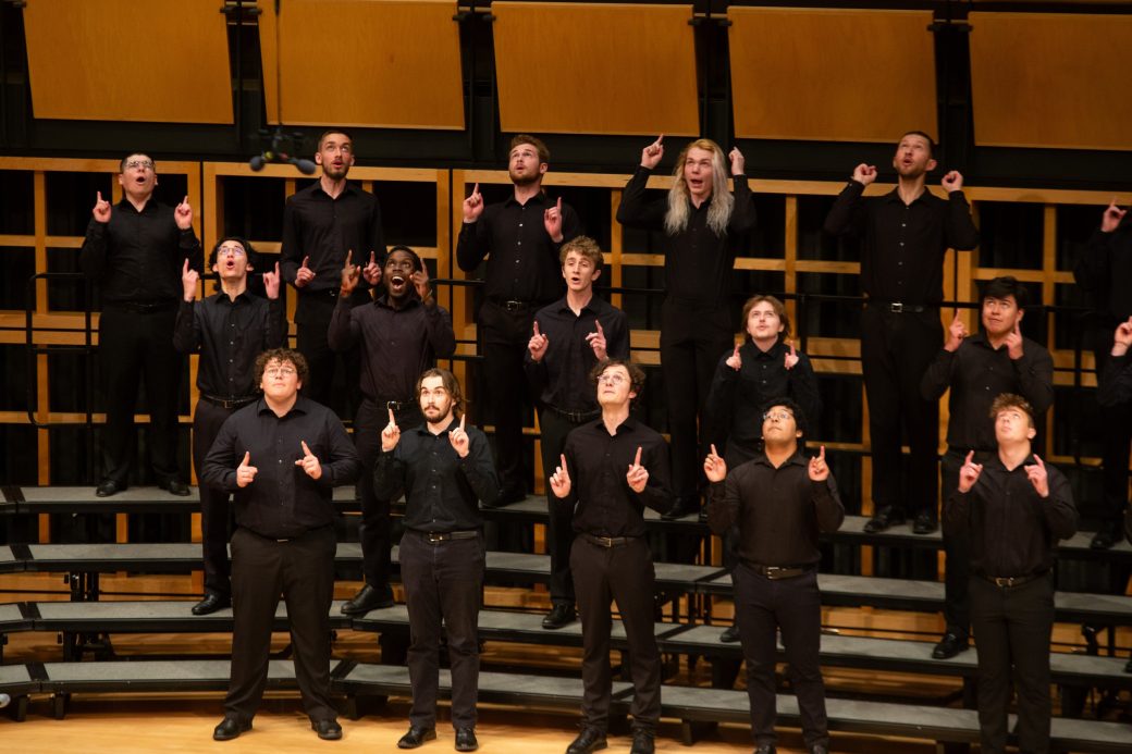 Music choir singing at low voice festival 2024