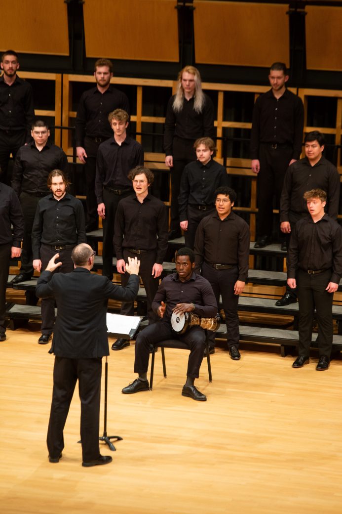 Music choir singing at low voice festival 2024