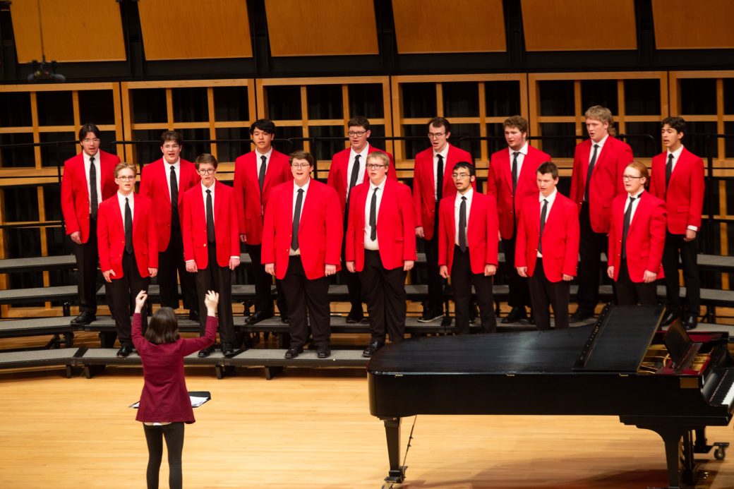 Music choir at low voice festival 2024