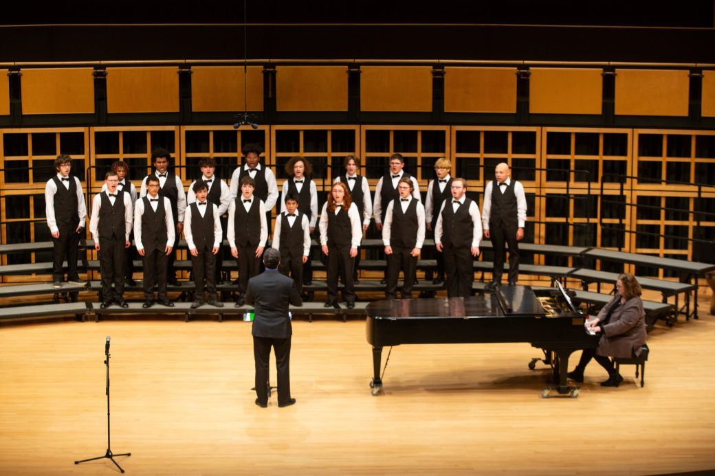 Music choir at low voice festival 2024