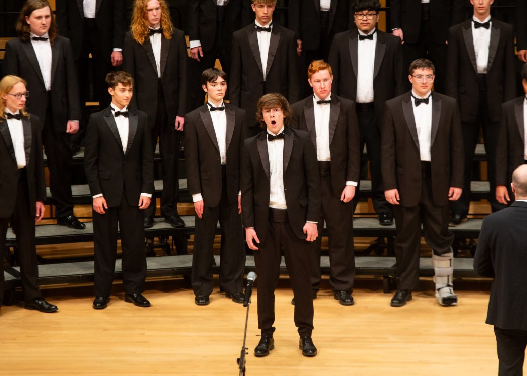 Music choir singing at low voice festival 2024
