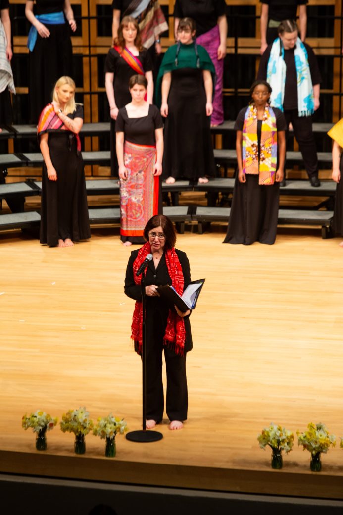 Music choir maestro at Earthtones 2024