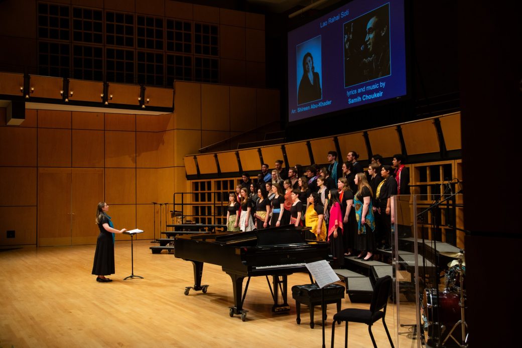 Music choir at Earthtones 2024