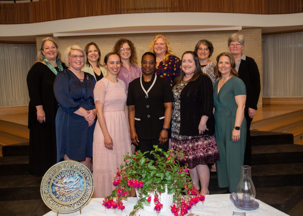 People hugging at Commencement 2024: Nurses' Pinning Ceremony