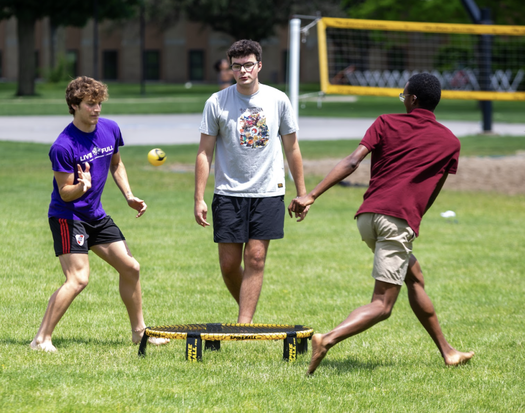 GC college students enjoying a game