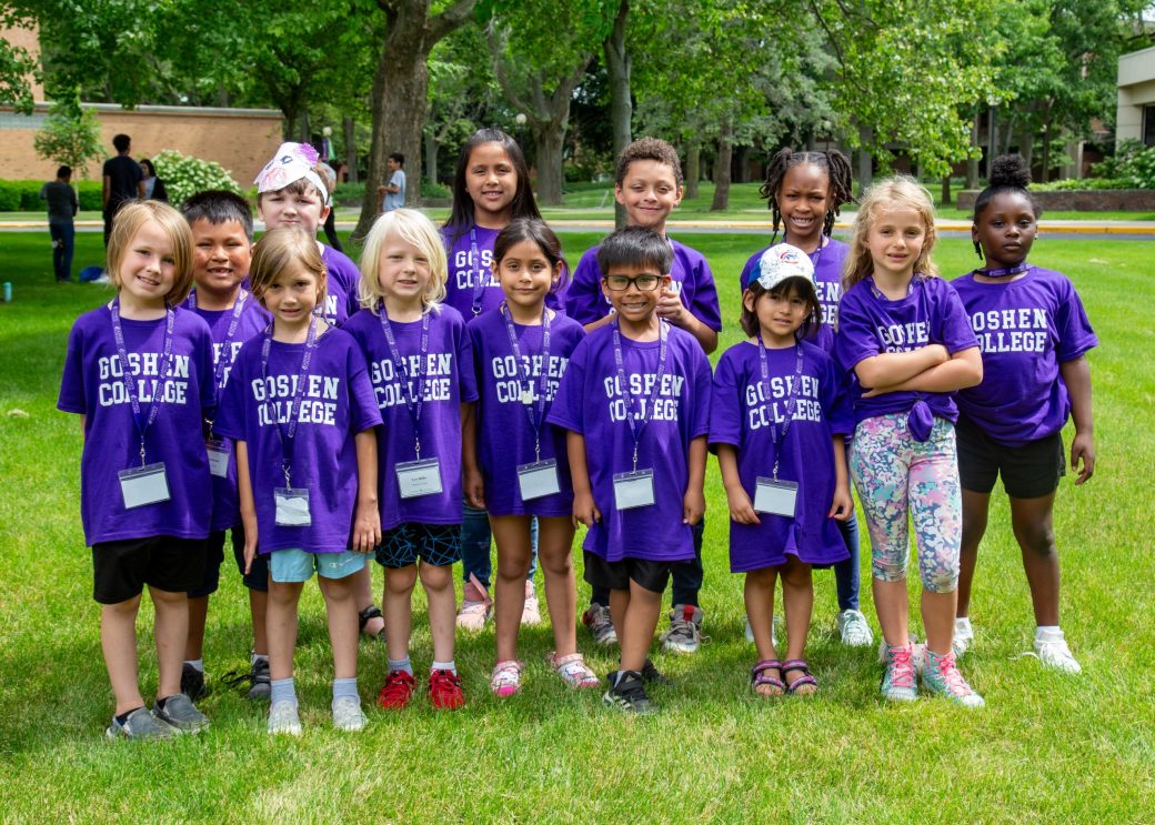 teen campers pose for group photo
