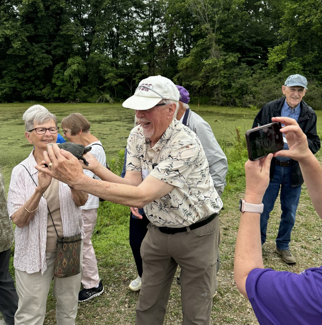 People ejoying at Heritage Circle event at Merry Lea