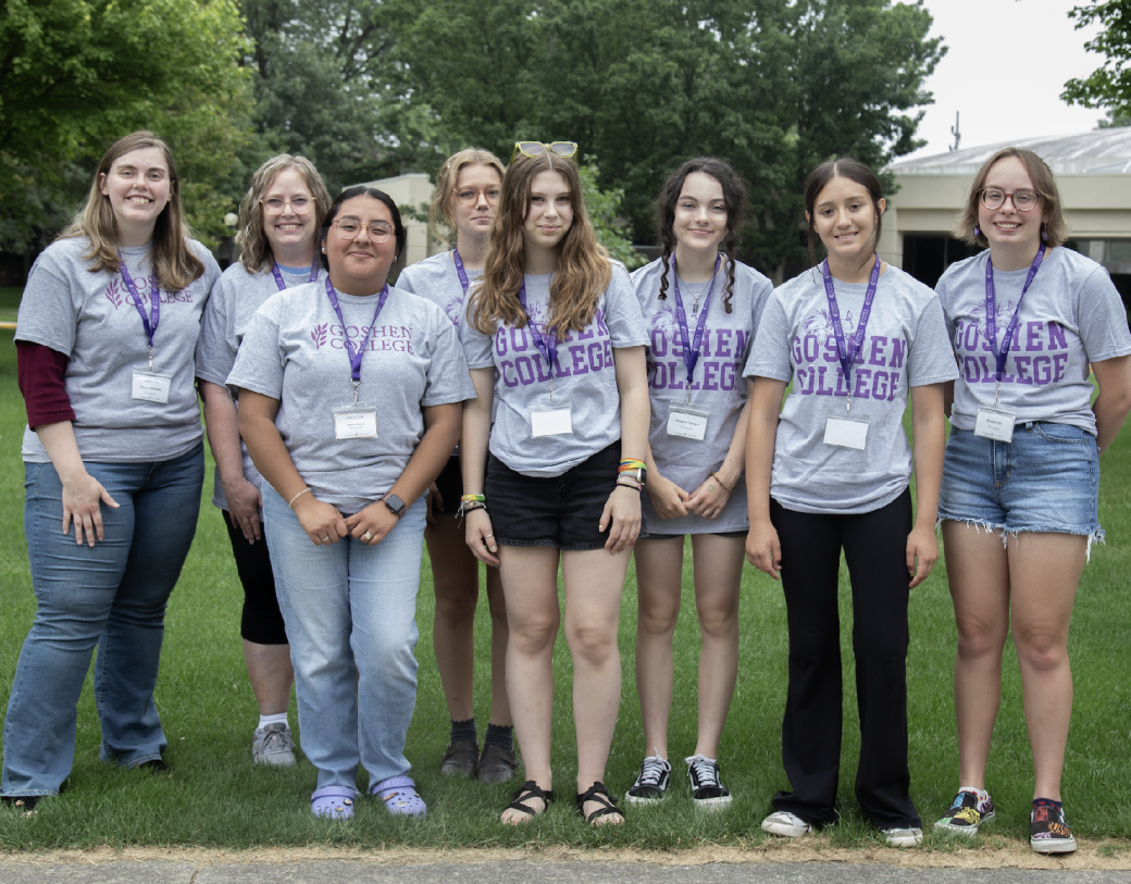 teen campers pose for group photo