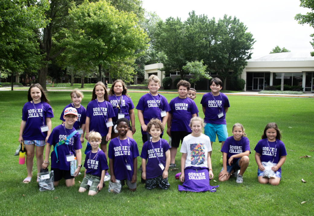 teen campers pose for group photo