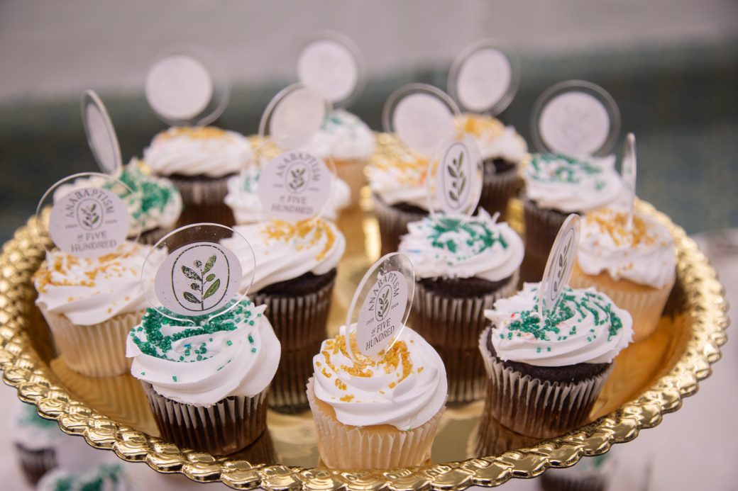 Cupcakes in a table in Anabaptism Celebration