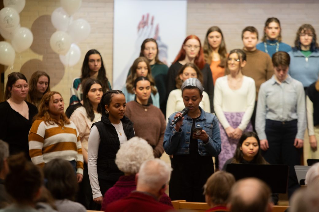 Public paying attention at the Anbaptism Ceremony