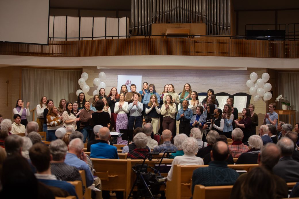 Public paying attention at the Anbaptism Ceremony