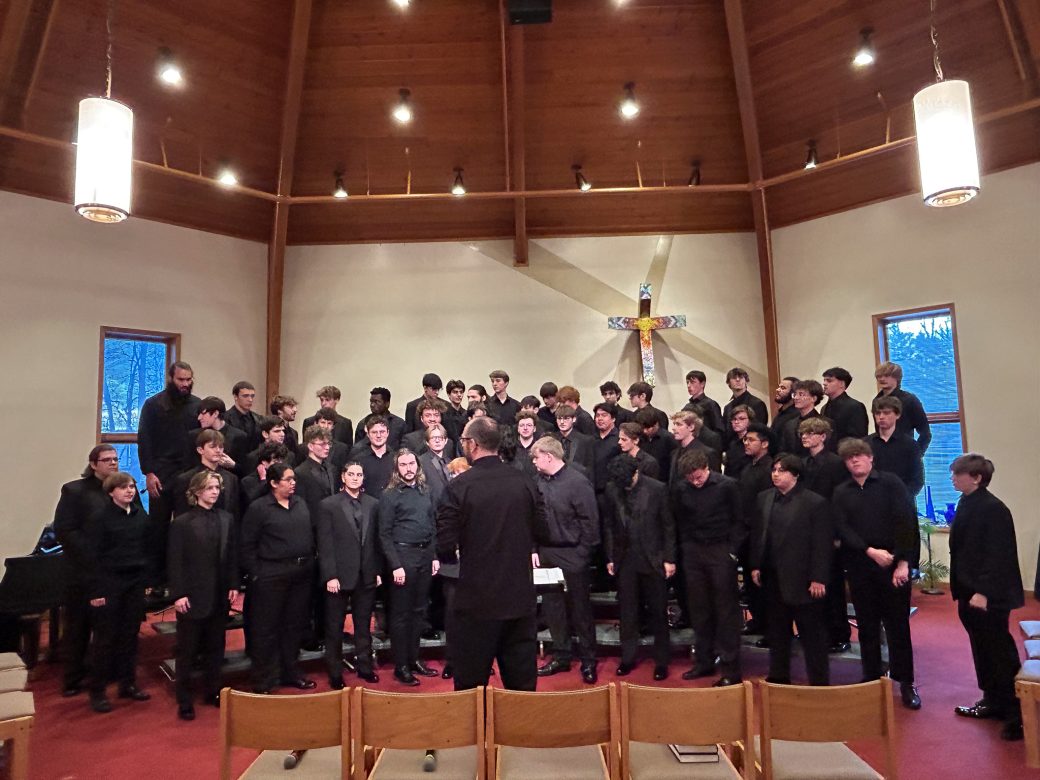 Goshen's college students music choir