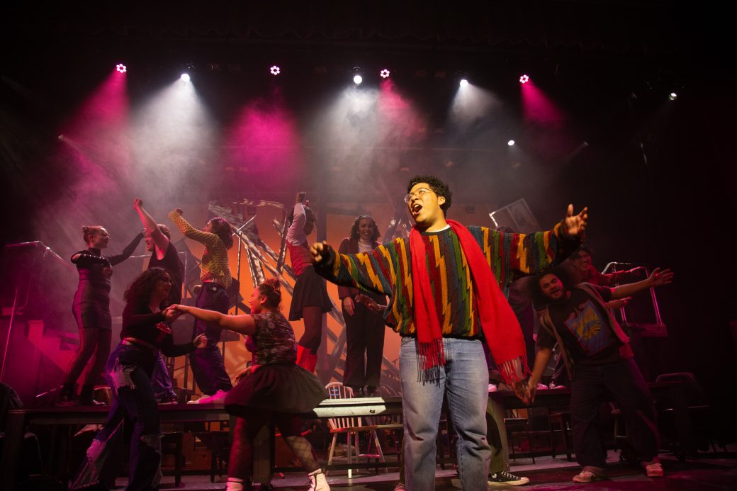 Students interpreting a song at the GC Musical festival