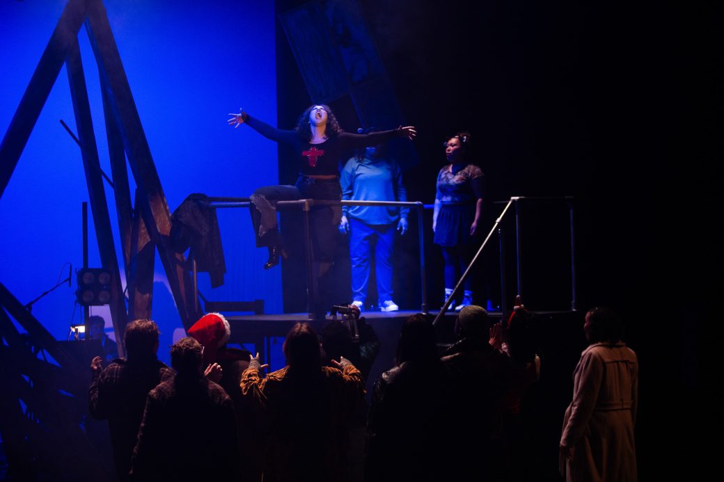 Students interpreting a song at the GC Musical festival