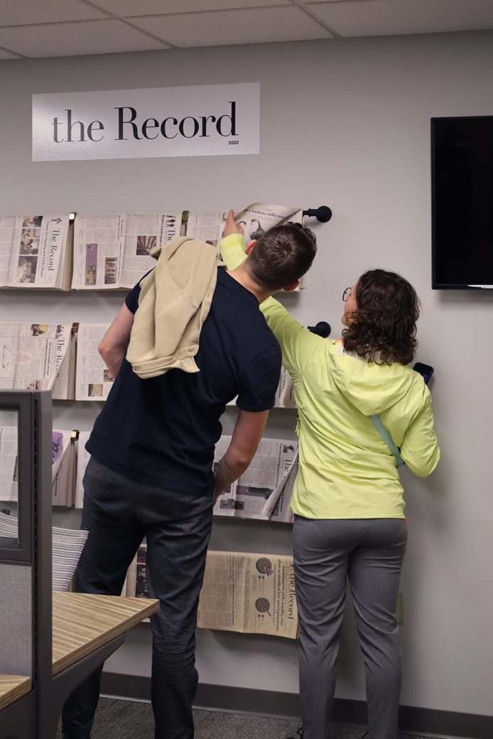 people looing the records
