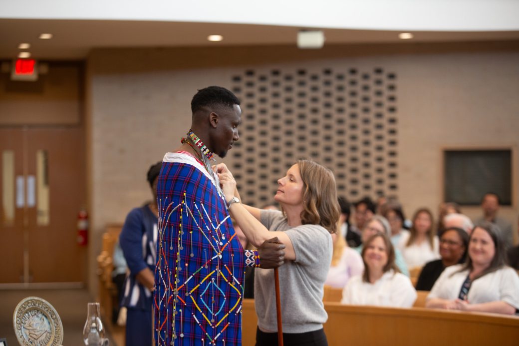 GC student received his pin