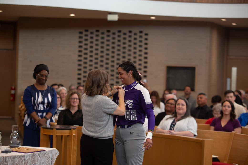 GC student received her pin