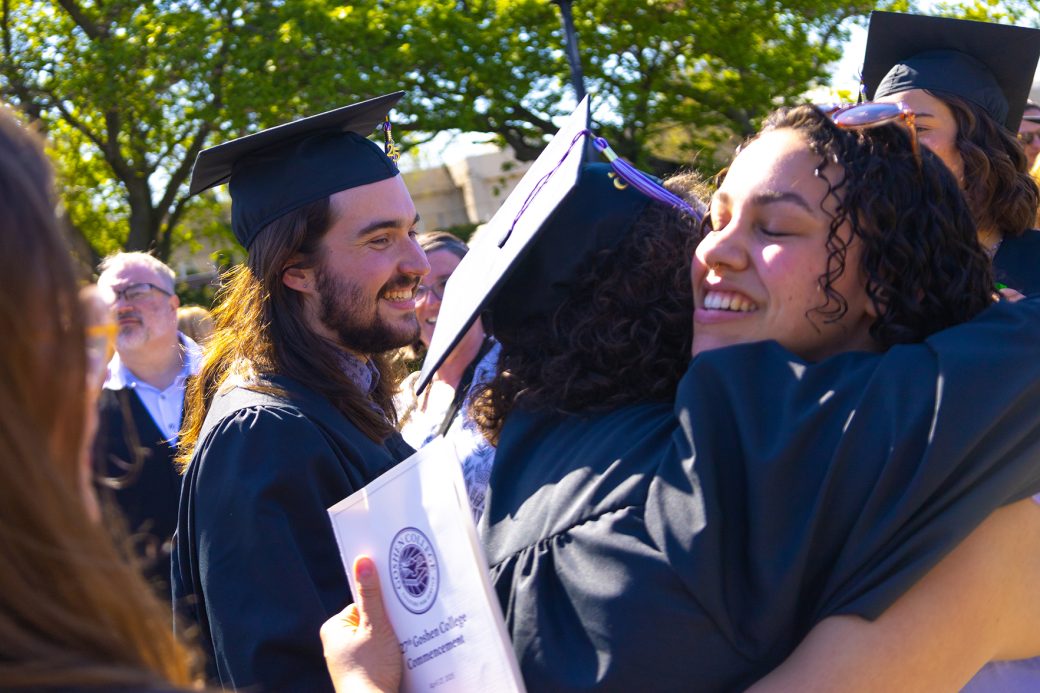 students celebrating their graduation