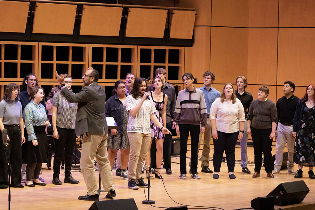 people singing