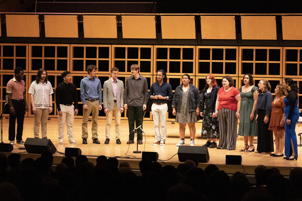 people singing