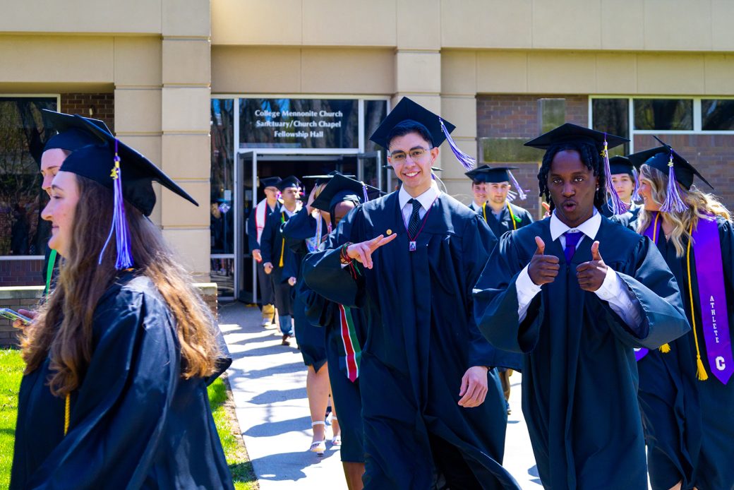 students celebrating their graduation