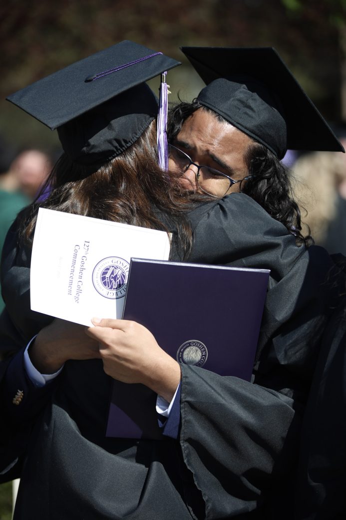 students celebrating their graduation