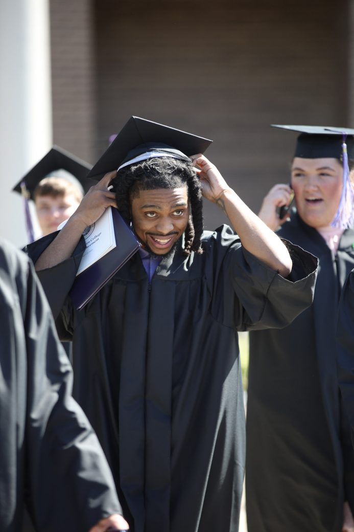 students celebrating their graduation