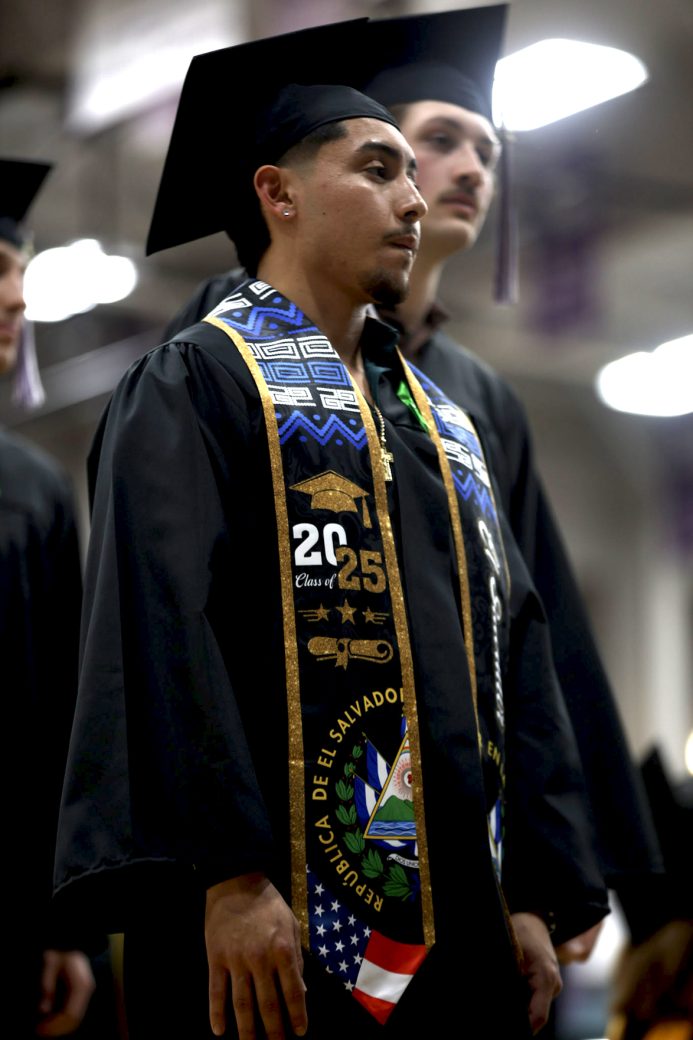 student at Commencement 2025
