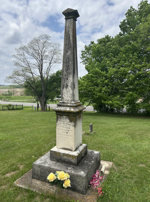 Francis Godfroy’s tombstone.