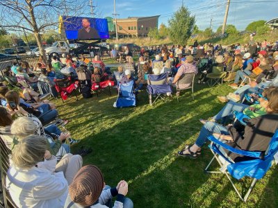 watch party at Goshen Brewing Company