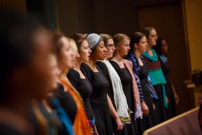 Students in choir