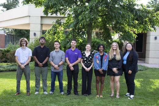 Maple Scholars students pose together outside