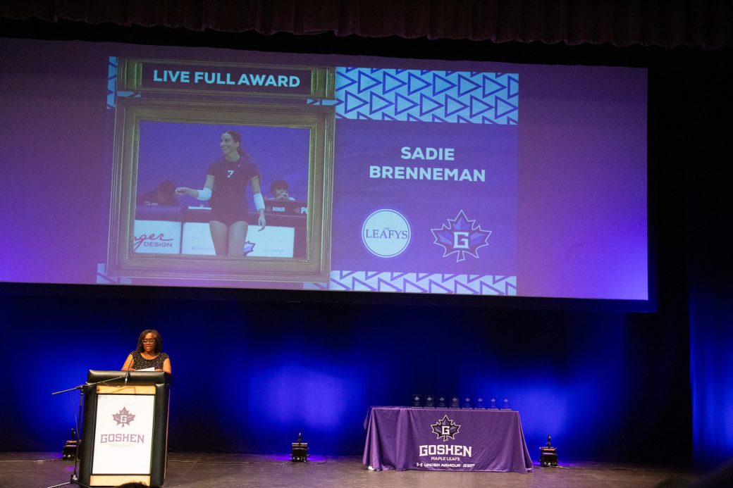 Live FULL Award: Sadie Brenneman, women's volleyball