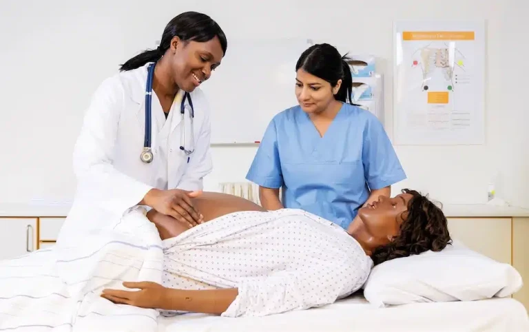 pregnant nursing simulation manikin
