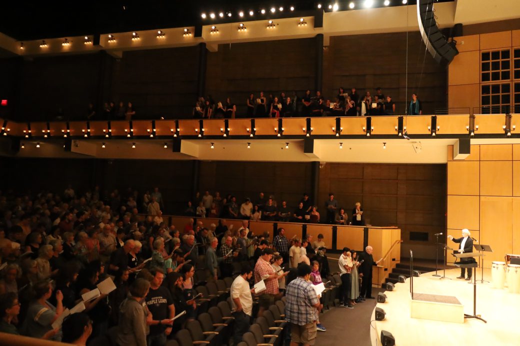 Audience watching performance