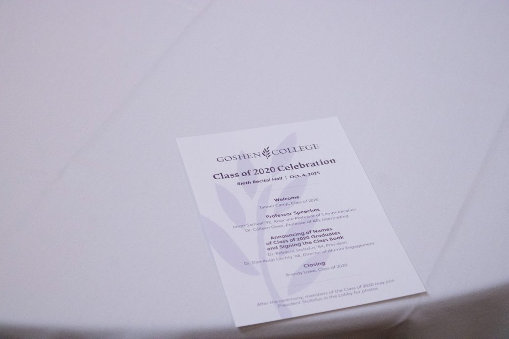 Celebration day menu
