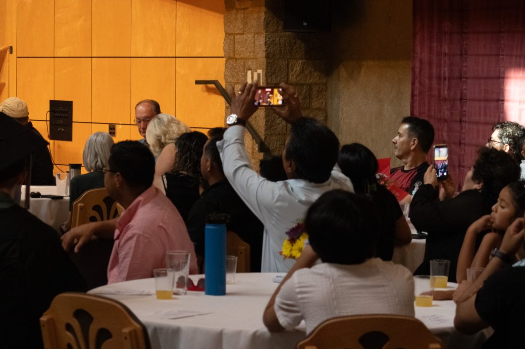 Persons doing photos in celebration day 2025